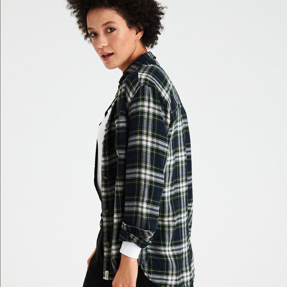 AEO Flannel Top